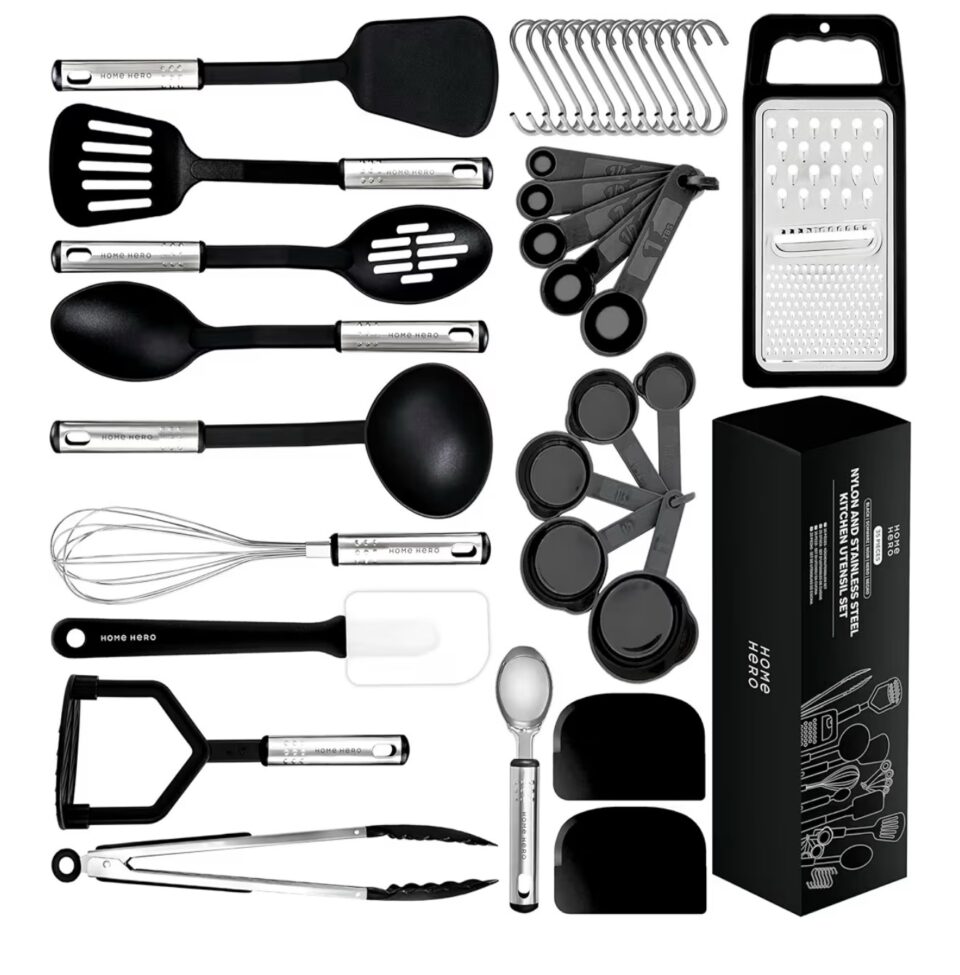 35-Piece Cooking Utensils Set - Black